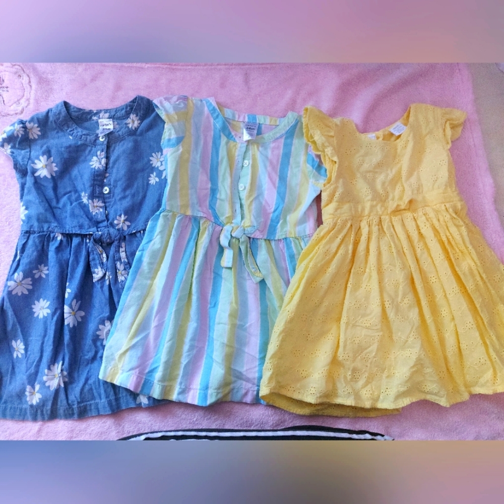 Bundle of 3 dresses 2t/24M